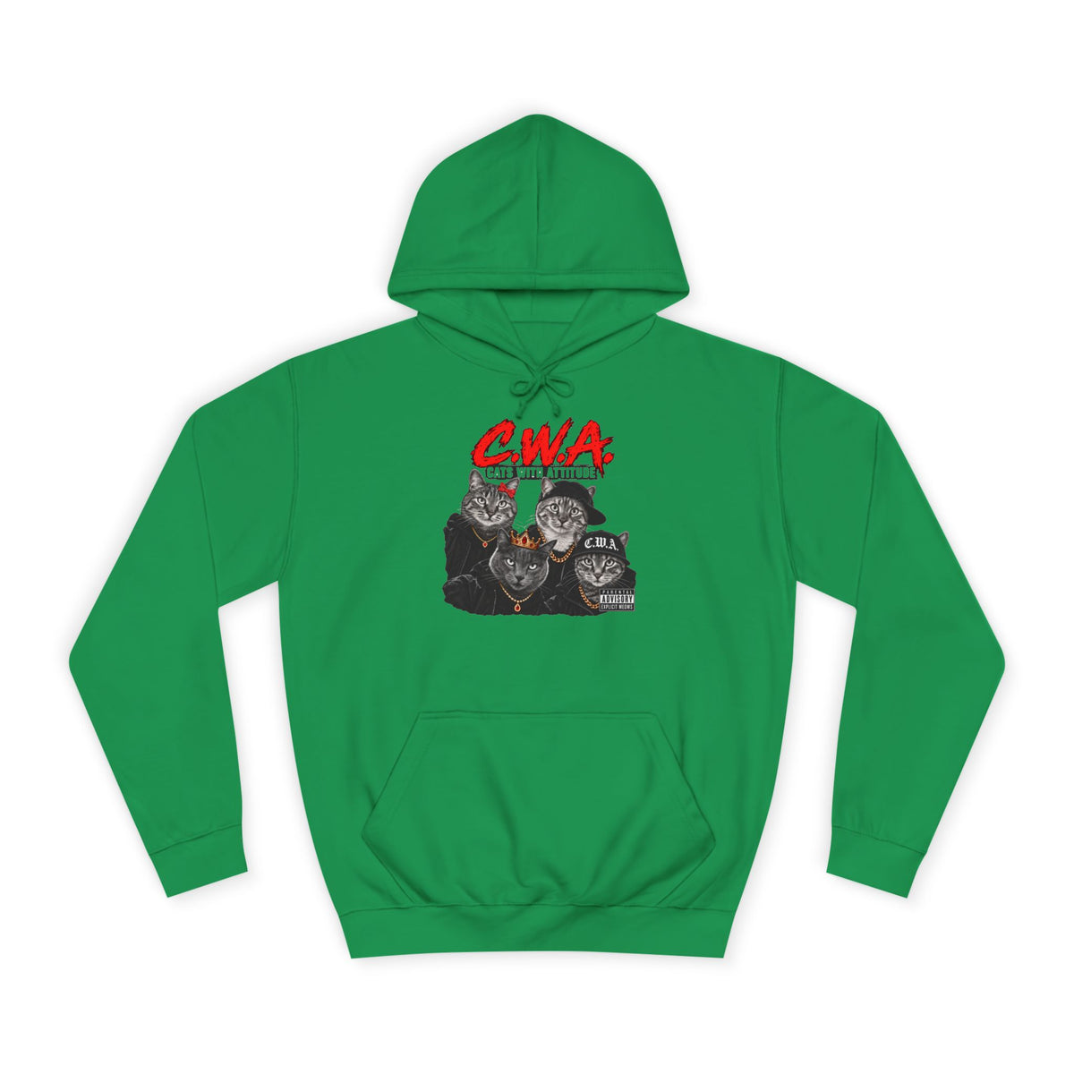 CWA Crew Graphic Hoodie — Vintage College Pullover