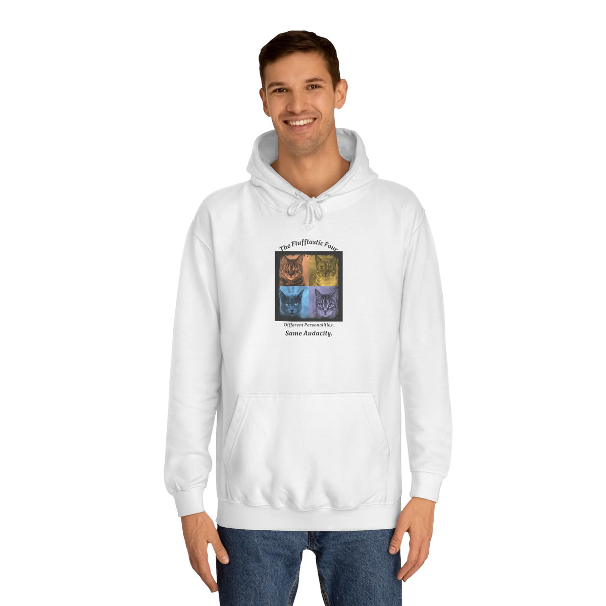 The Flufftastic Four — Unisex Graphic Hoodie