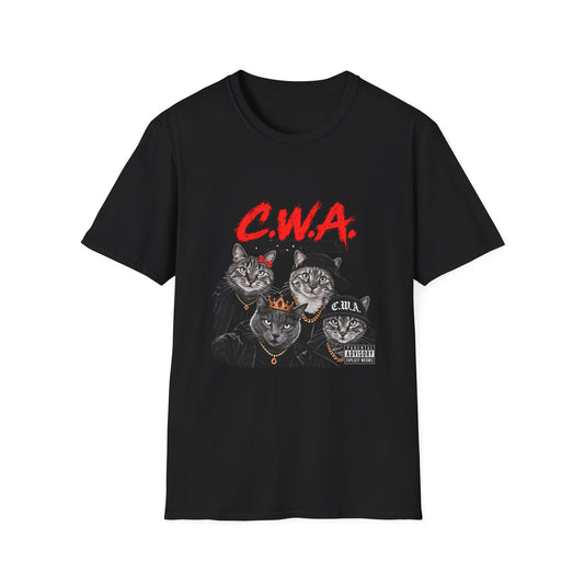 Cats With Attitude (CWA) Graphic T-Shirt —Unisex Novelty Tee