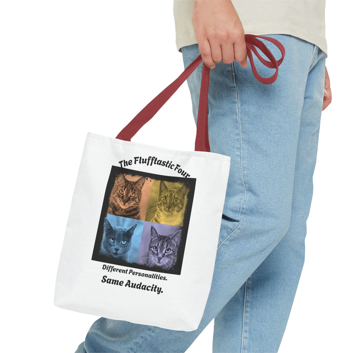 "The Flufftastic Four" — Tote Bag 13 x 13