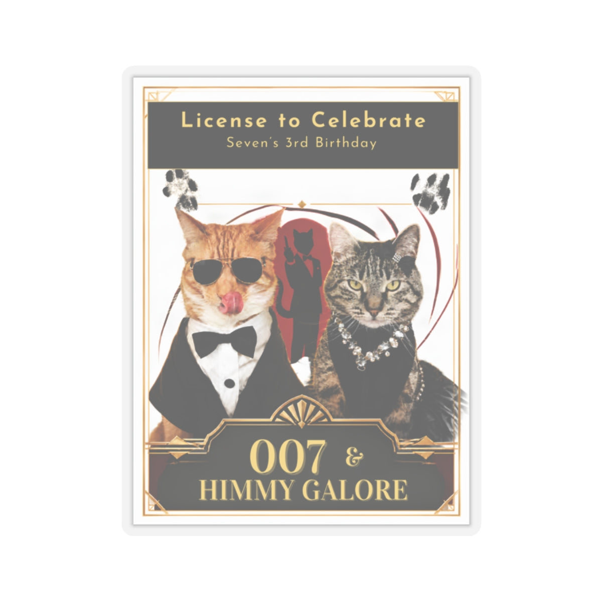 License to Celebrate — Kiss-Cut Sticker