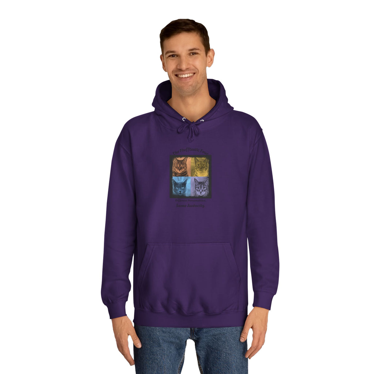 The Flufftastic Four — Unisex Graphic Hoodie