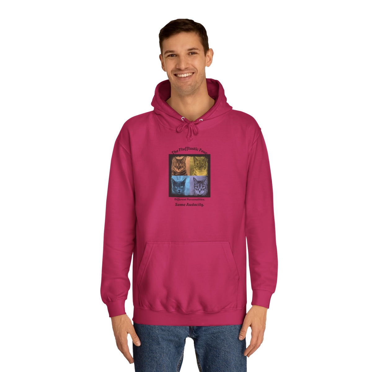 The Flufftastic Four — Unisex Graphic Hoodie