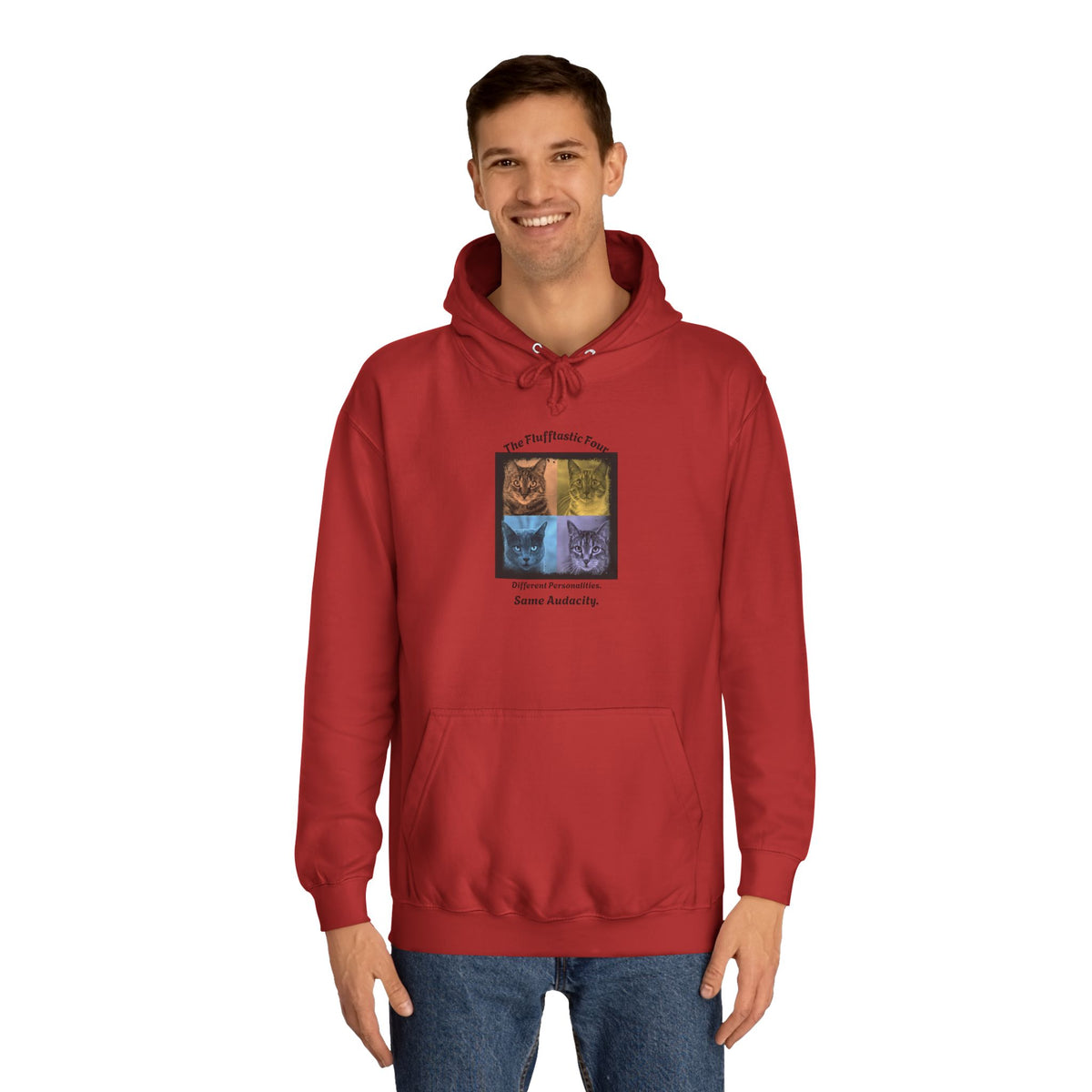 The Flufftastic Four — Unisex Graphic Hoodie