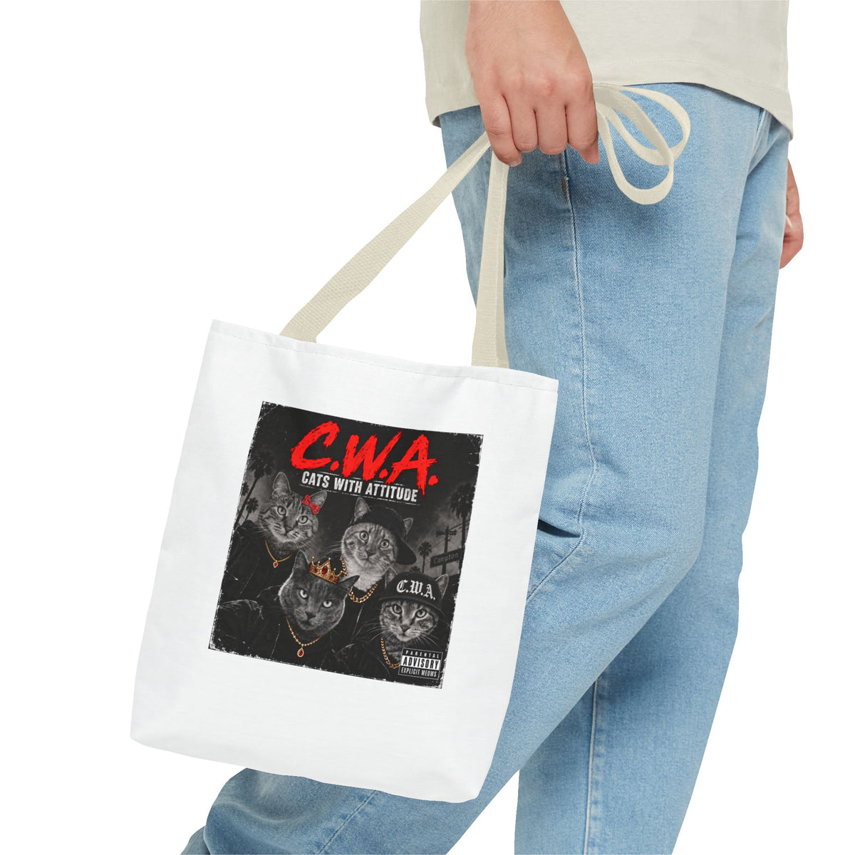 Cats With Attitude (C.W.A.) — Tote Bag 13 x 13