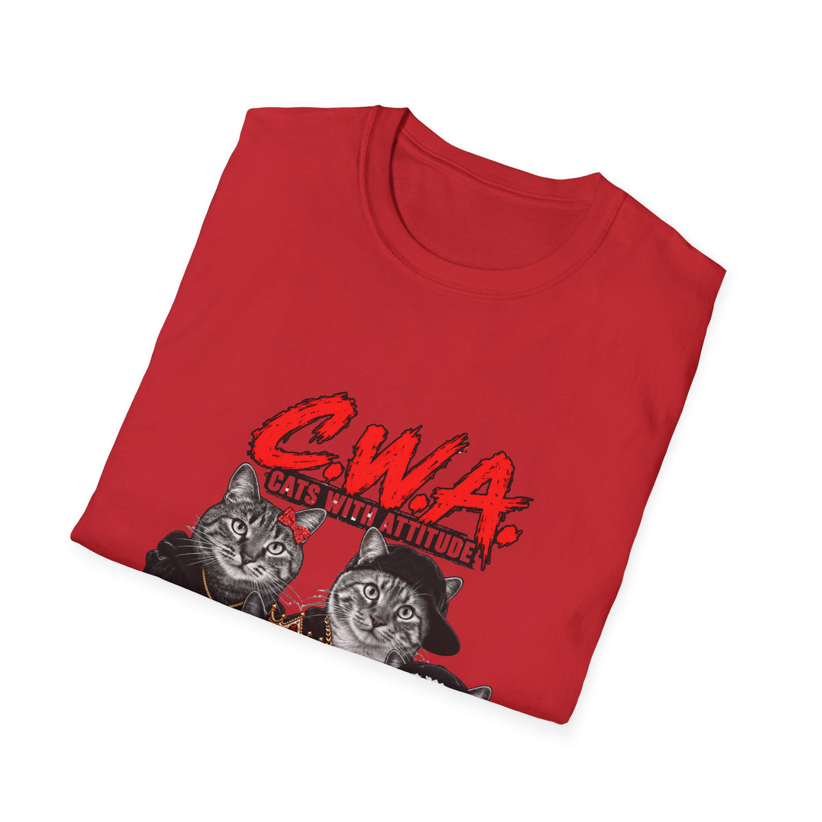 Cats With Attitude (CWA) Graphic T-Shirt —Unisex Novelty Tee