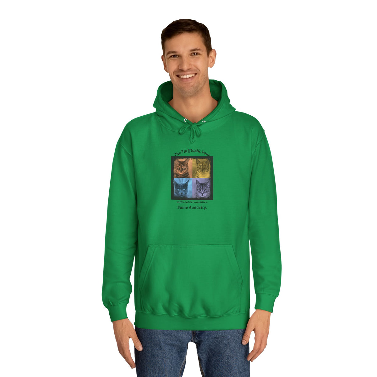 The Flufftastic Four — Unisex Graphic Hoodie