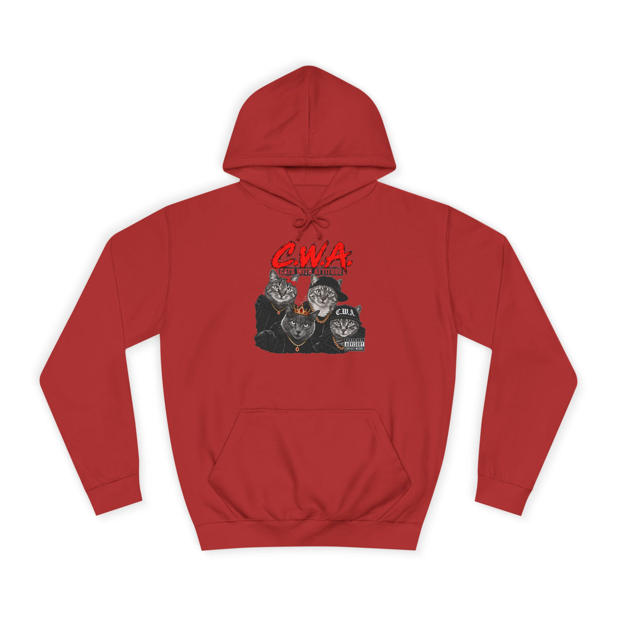 CWA Crew Graphic Hoodie — Vintage College Pullover
