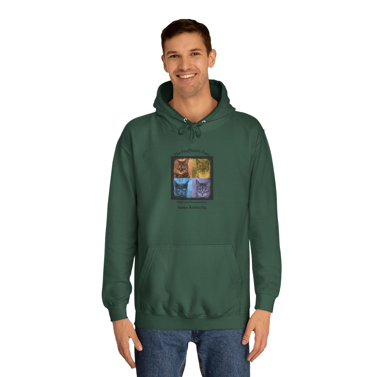 The Flufftastic Four — Unisex Graphic Hoodie