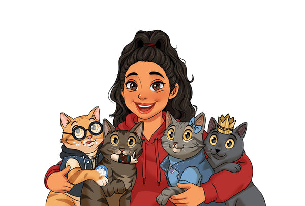 Seven The Orange Kitty & Fam
